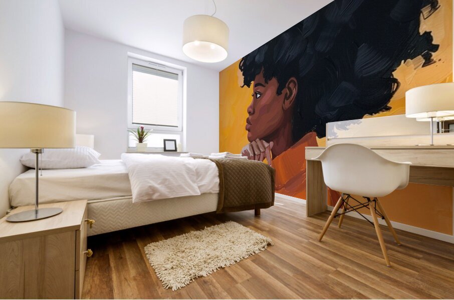 Bold Contemplation Mural print