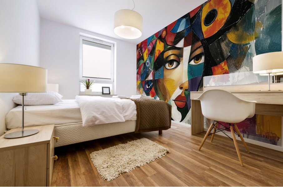 Zahra the Cosmic Dreamer Mural print