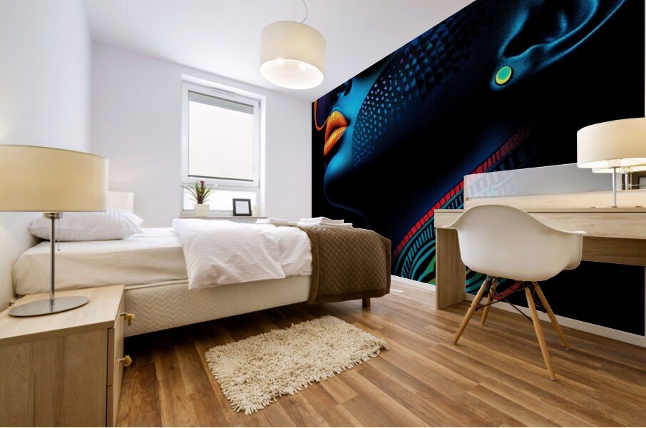 Neon Reverie Mural print