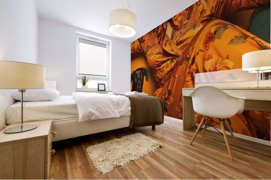 Golden Throne Mural print