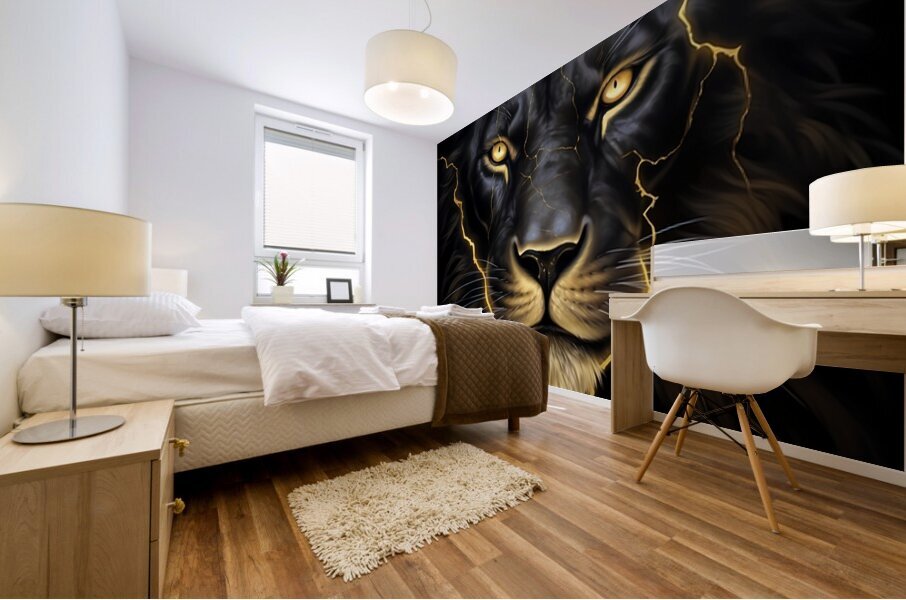Thunder Roars in Silence Mural print