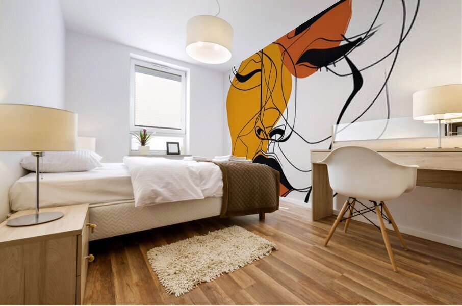 Contour of Thought Mural print