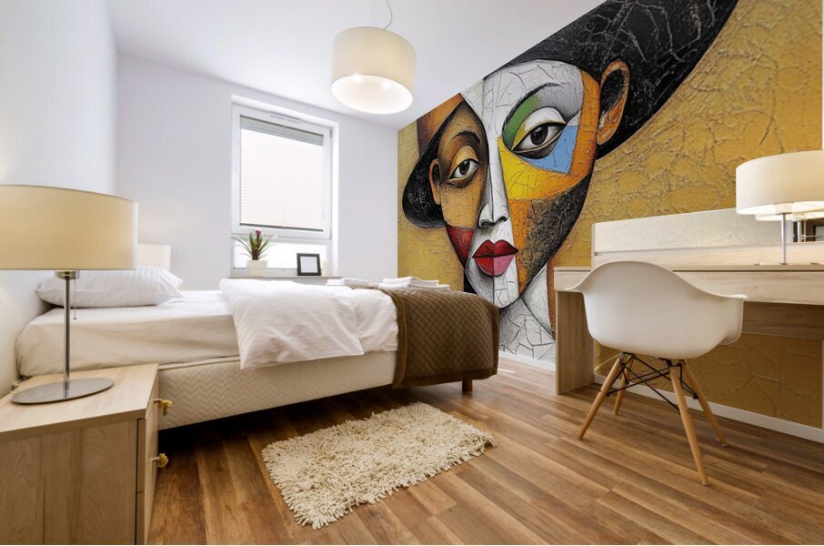 Fractured Elegance Mural print