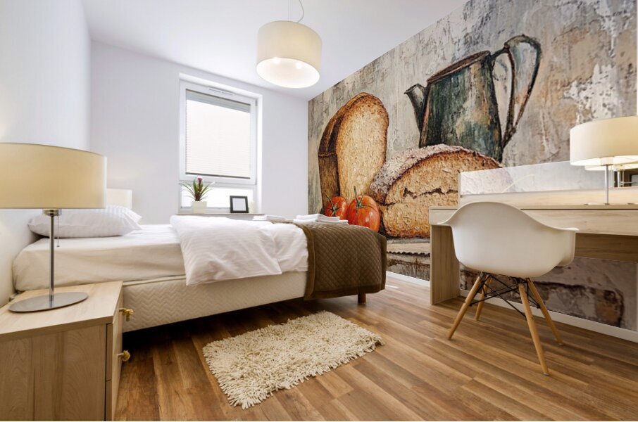 Beneath the Crust: A Table of Stories Mural print