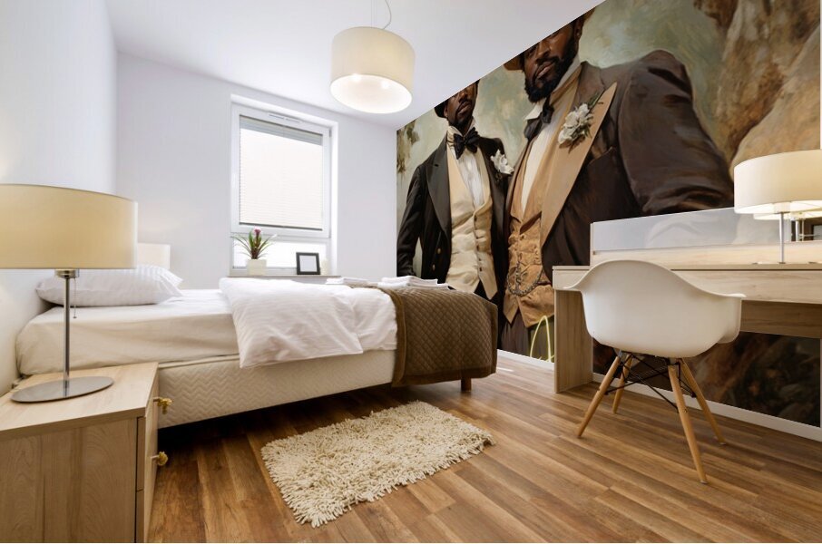 Champagne & Cotton Mural print