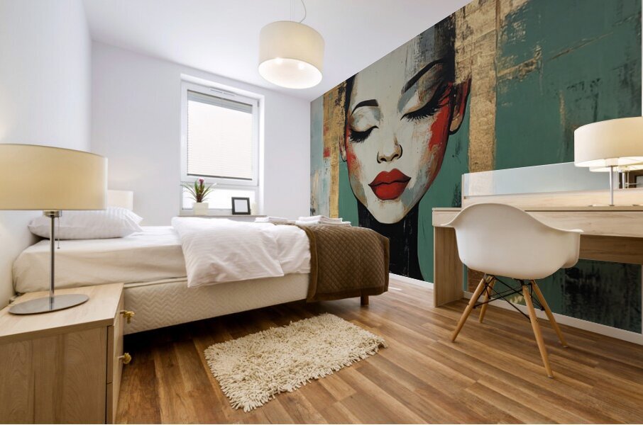 Golden Silence Mural print