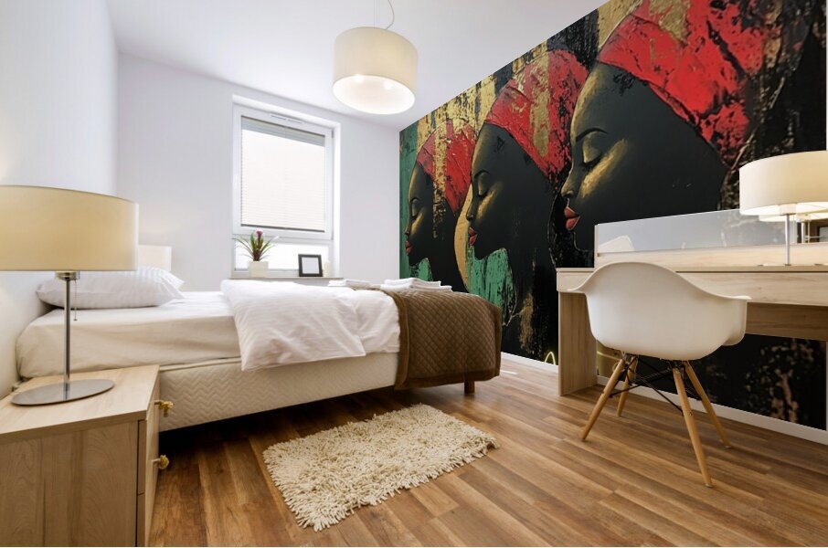 We Remember in Threes Mural print