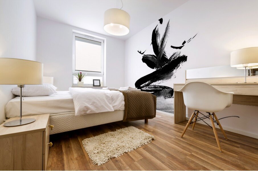 Meditation in Stroke Mural print