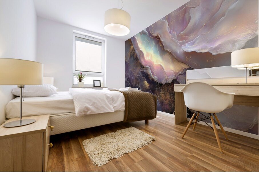 Fracture of the Luminous Veil Mural print