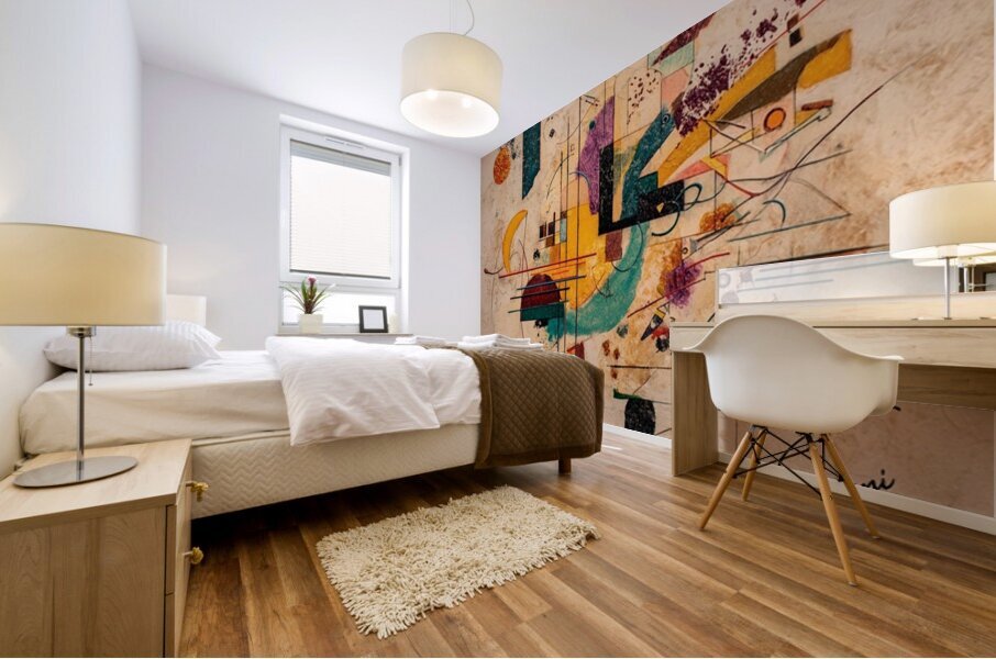 Blueprint for a Thought Not Yet Spoken Mural print