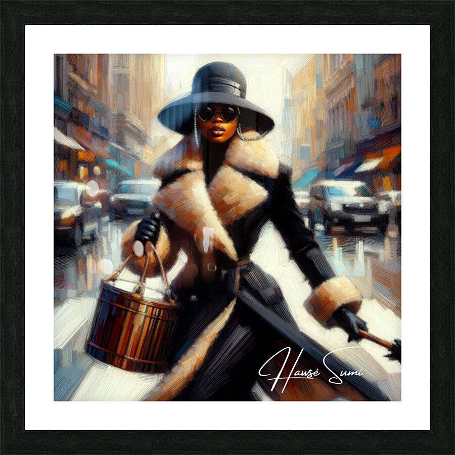 Mila Harper: City Chic in Motion Picture Frame print