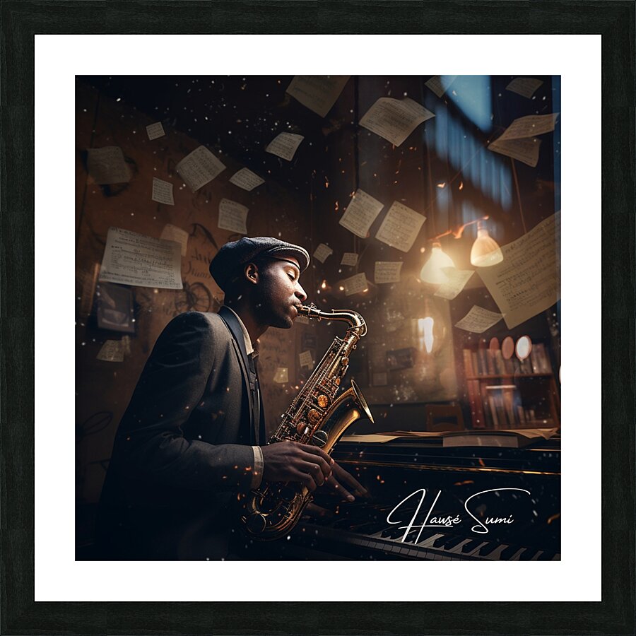 Jazz and Jotting Picture Frame print