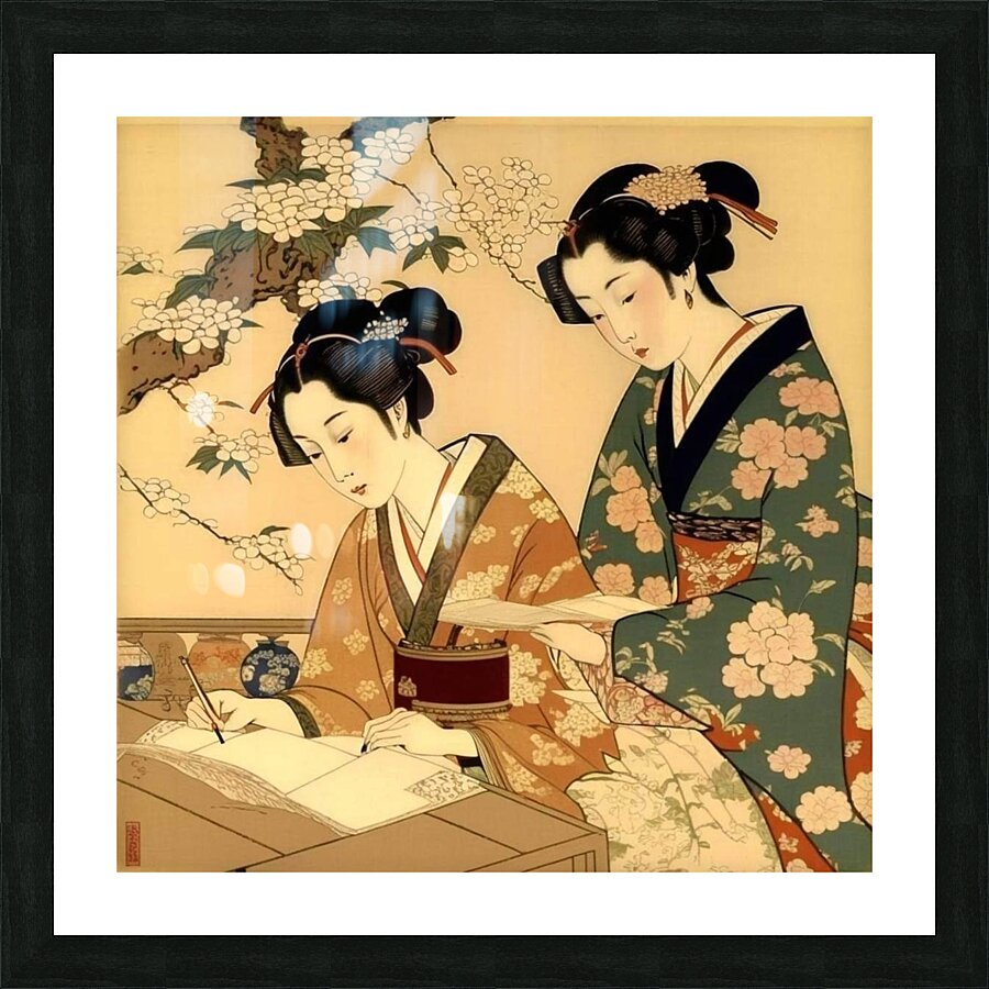 Sakura Scholars Picture Frame print