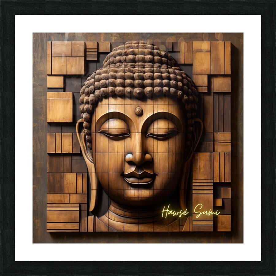 Serenity in Blocks Picture Frame print