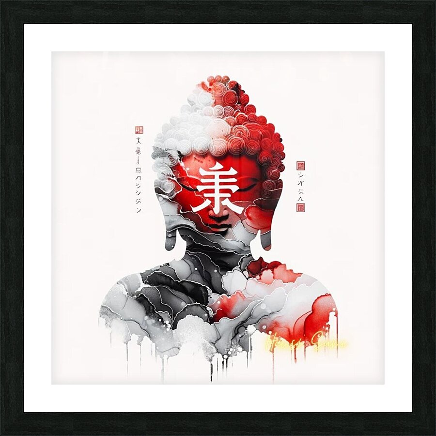 Fiery Enlightenment Picture Frame print