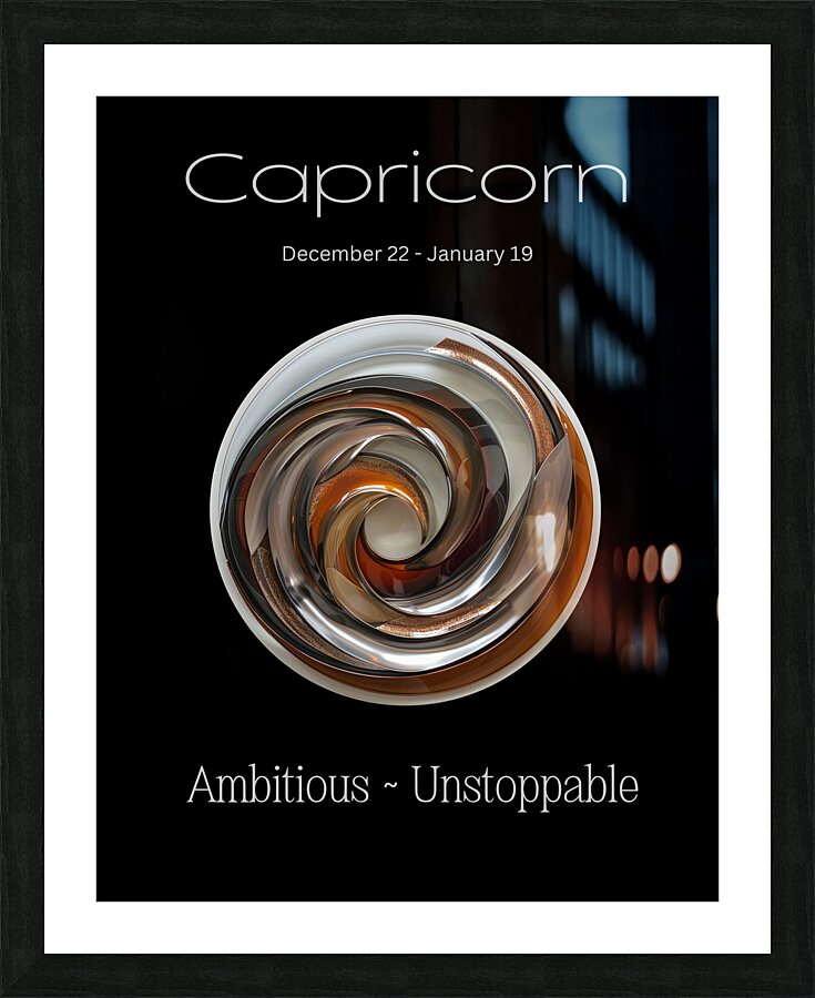 Capricorn Picture Frame print