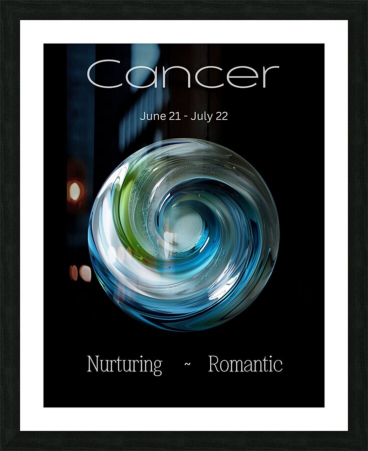 Cancer Picture Frame print