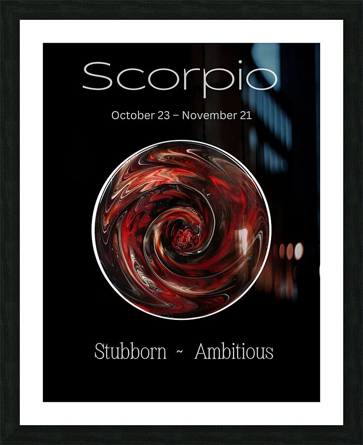 Scorpio Picture Frame print