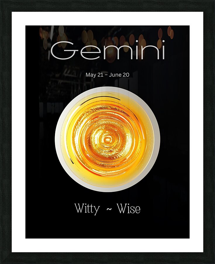 Gemini Picture Frame print