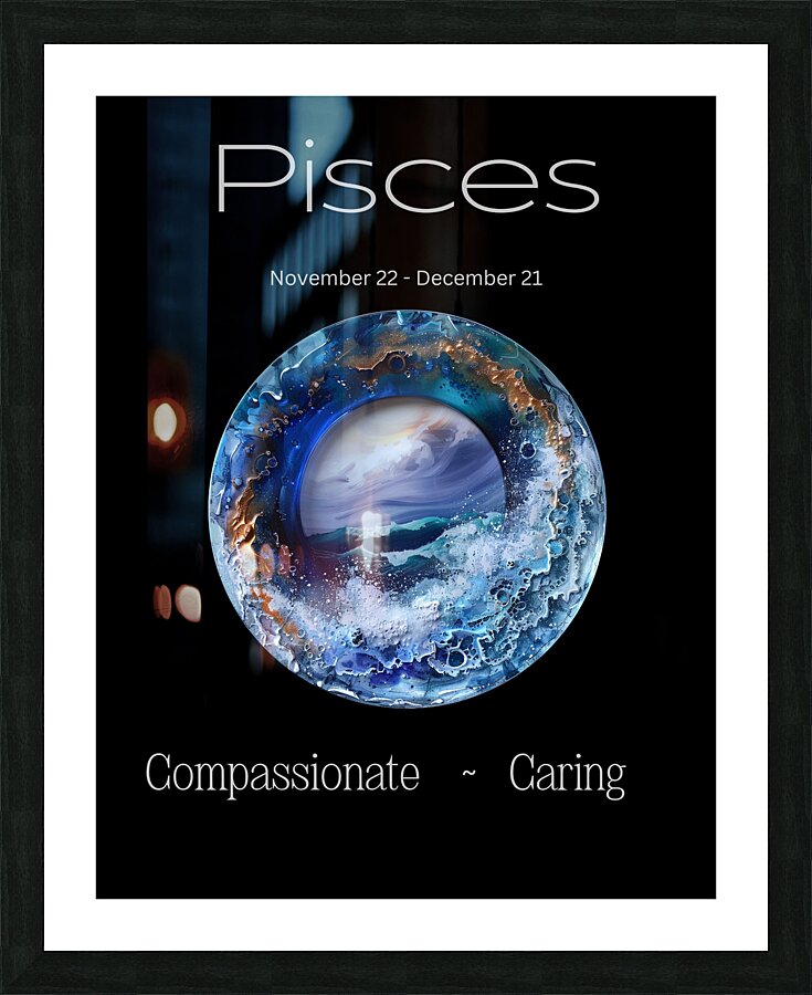 Pisces Picture Frame print