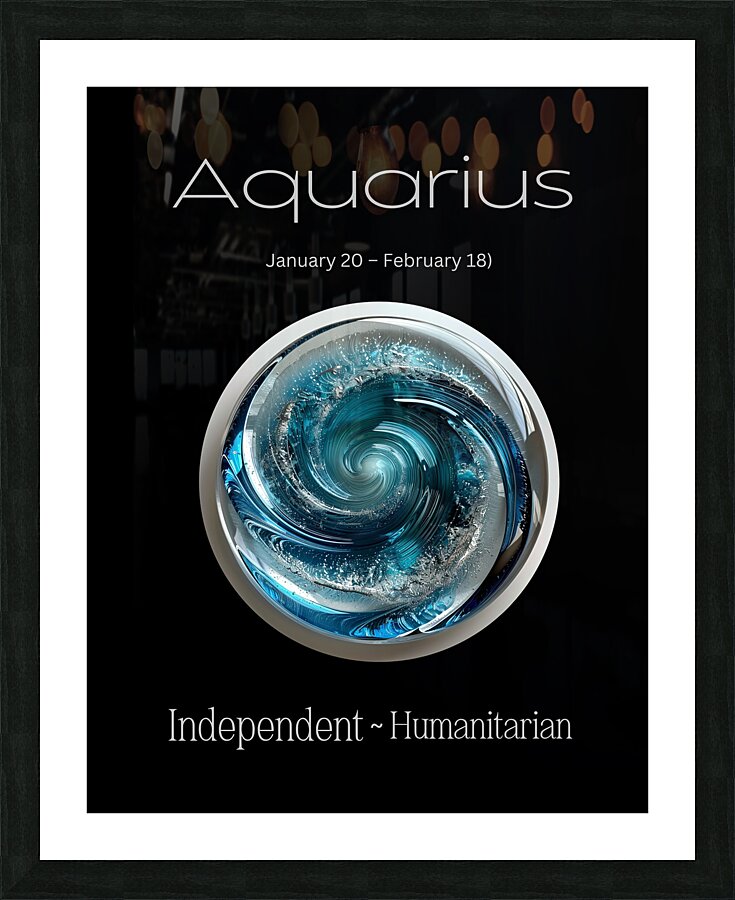 Aquarius Picture Frame print
