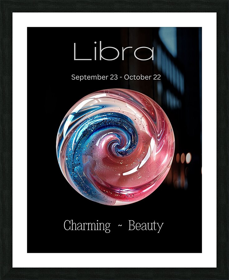 Libra Picture Frame print