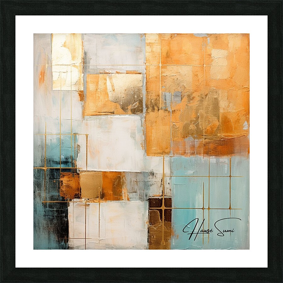 Gilded Pathways Picture Frame print