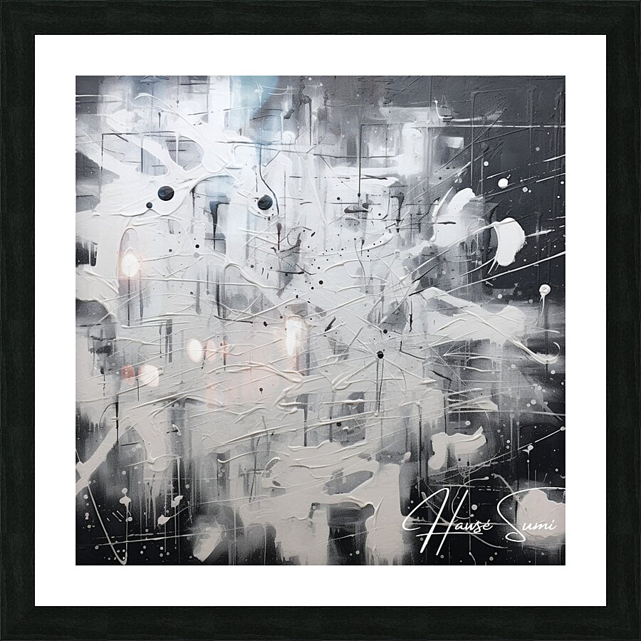 Monochrome Symphony Picture Frame print