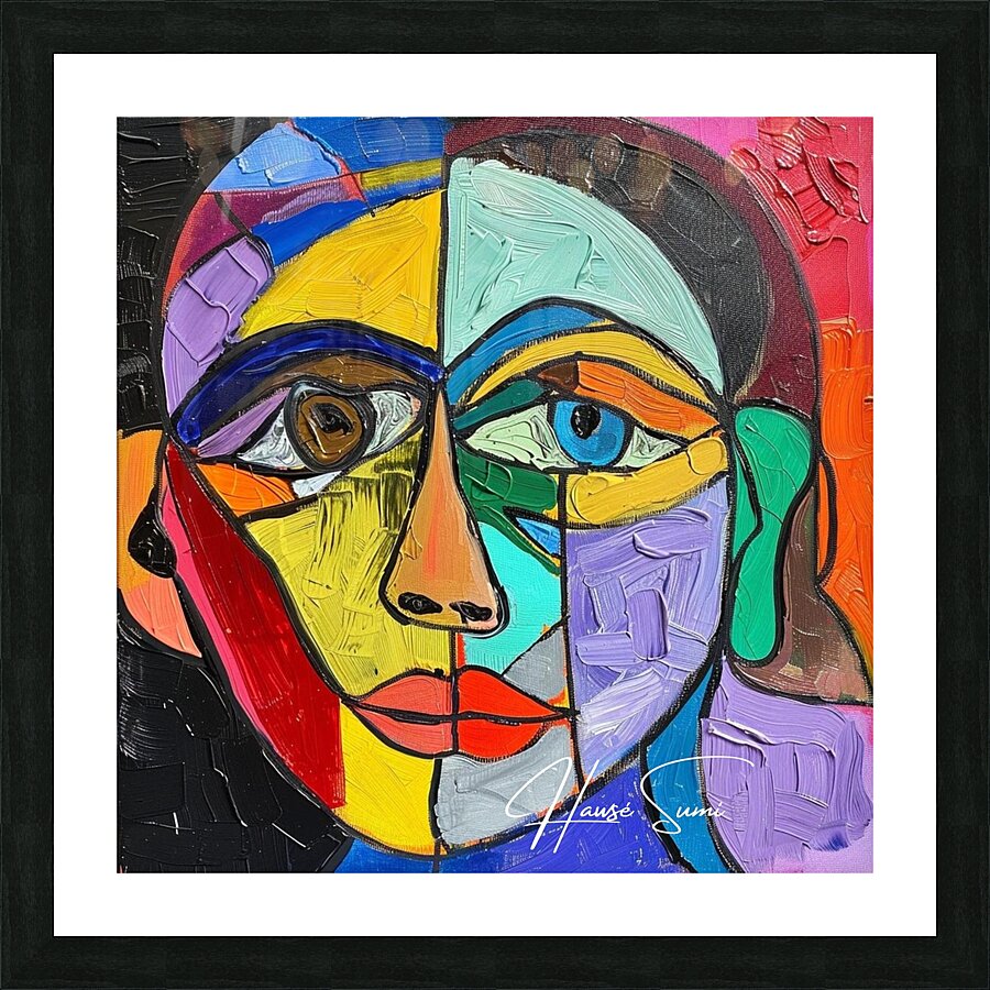 Fragmented Self Picture Frame print