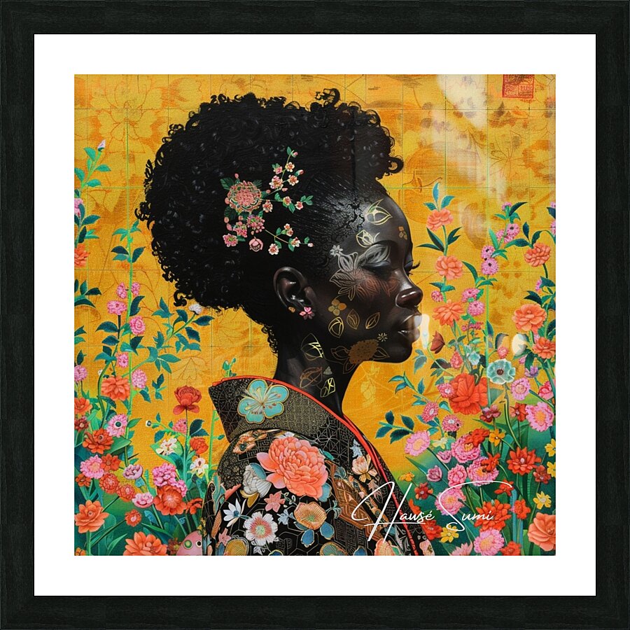 Floral Serenity Picture Frame print