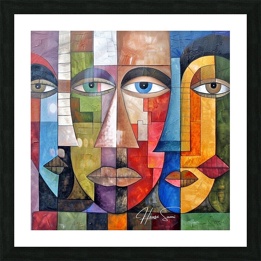 Mosaic of Emotions Picture Frame print