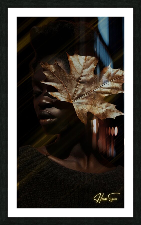 Golden Reflection Picture Frame print