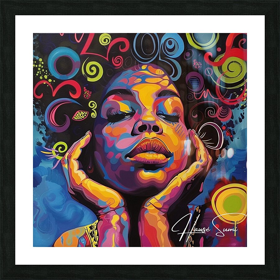 Kaleidoscopic Muse Picture Frame print