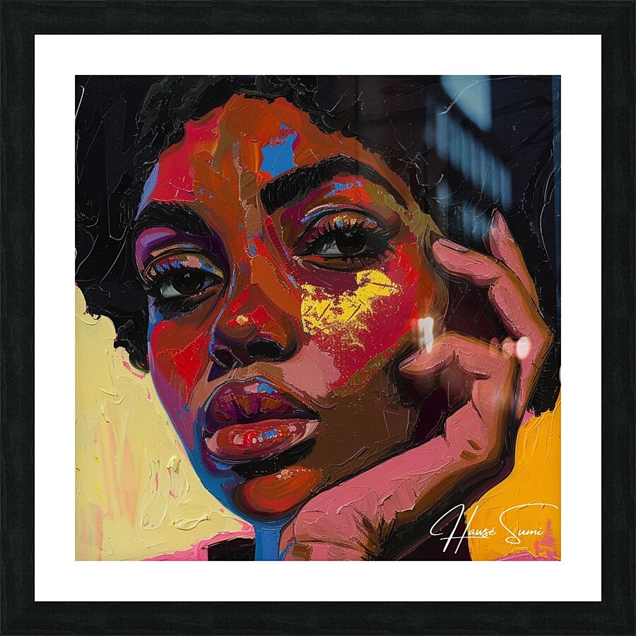 Vibrant Introspection Picture Frame print