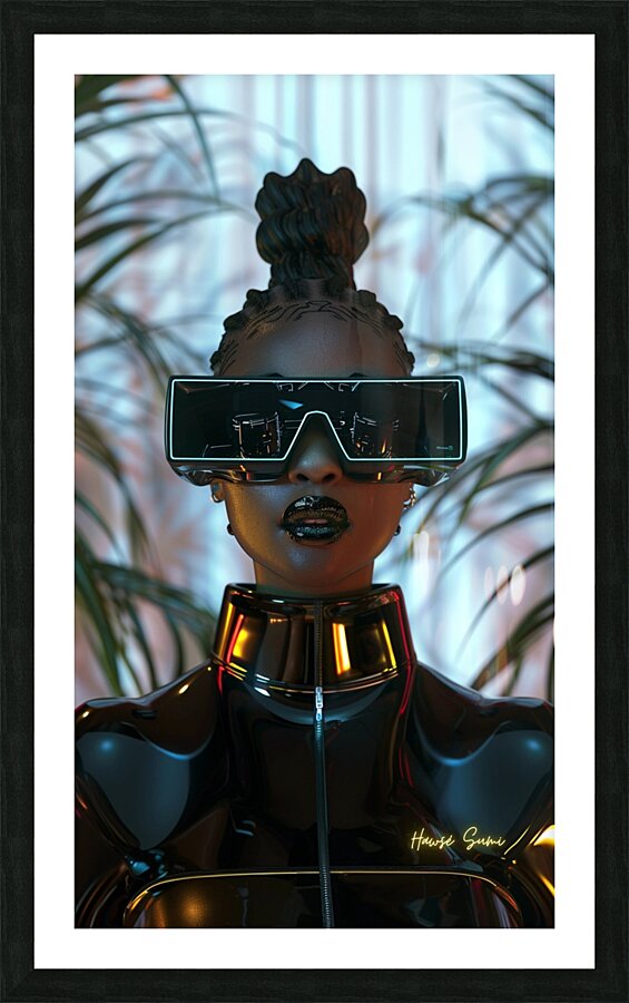 Cyber Chic Picture Frame print