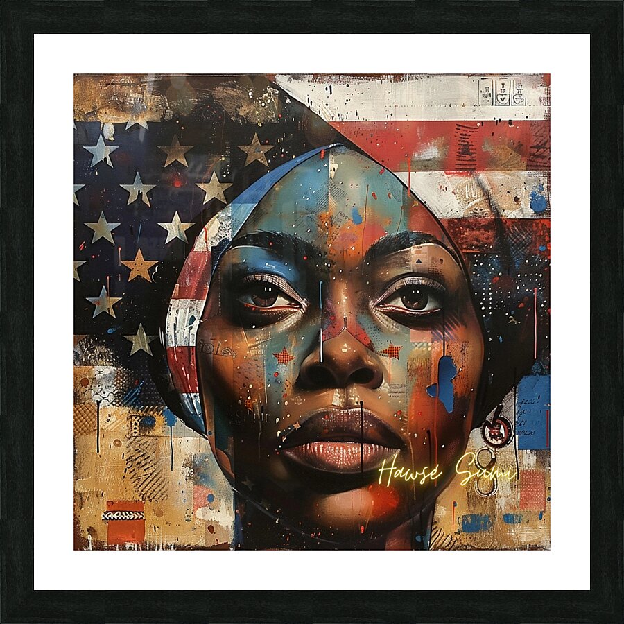 Patriotic Reflection Picture Frame print