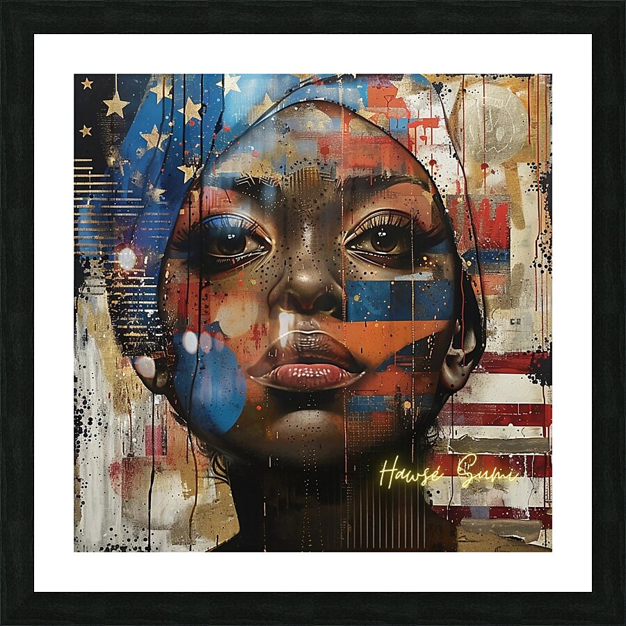 Libertys Gaze Picture Frame print