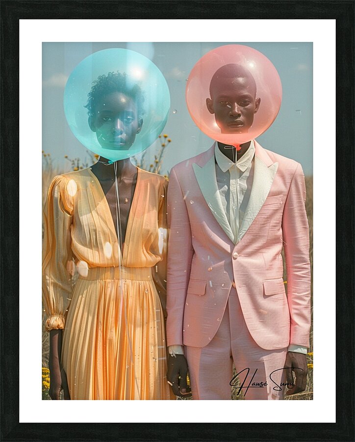 Pastel Harmony Picture Frame print