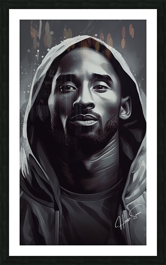 The Black Mamba Picture Frame print