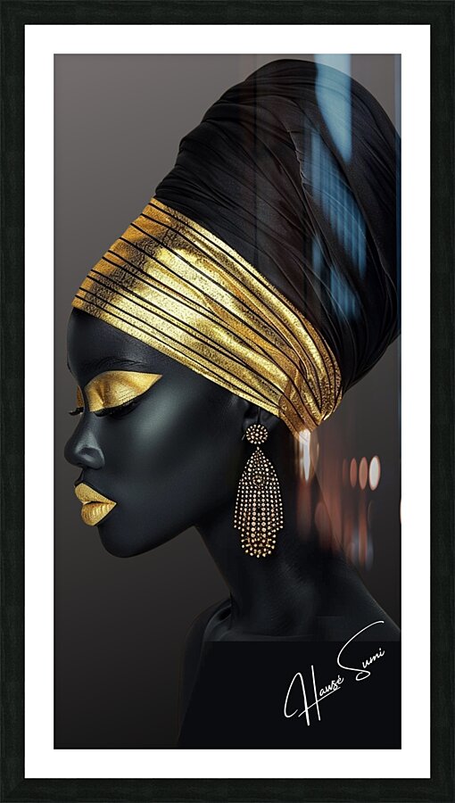 Golden Essence Picture Frame print