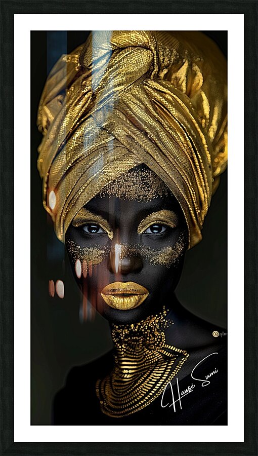 Golden Mystique Picture Frame print