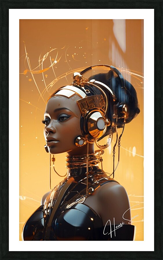 Golden Echoes Picture Frame print