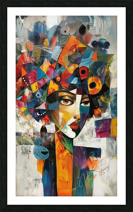 Zahra the Cosmic Dreamer Picture Frame print