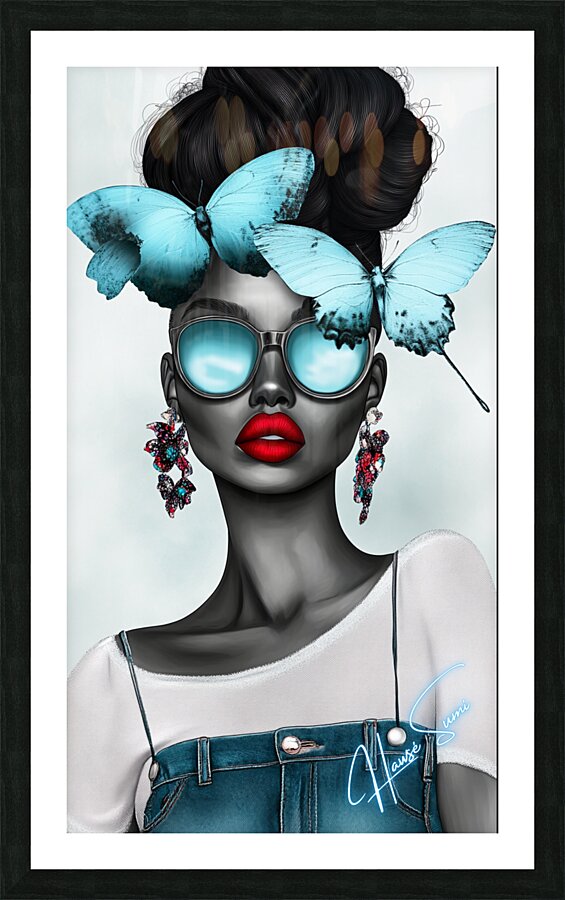 Aqua Allure Picture Frame print