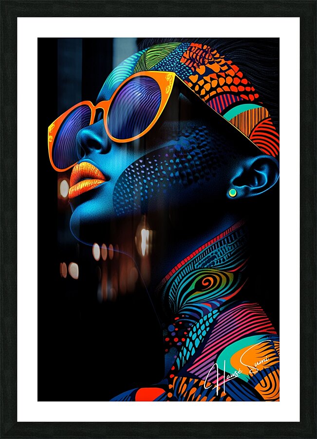 Neon Reverie Picture Frame print