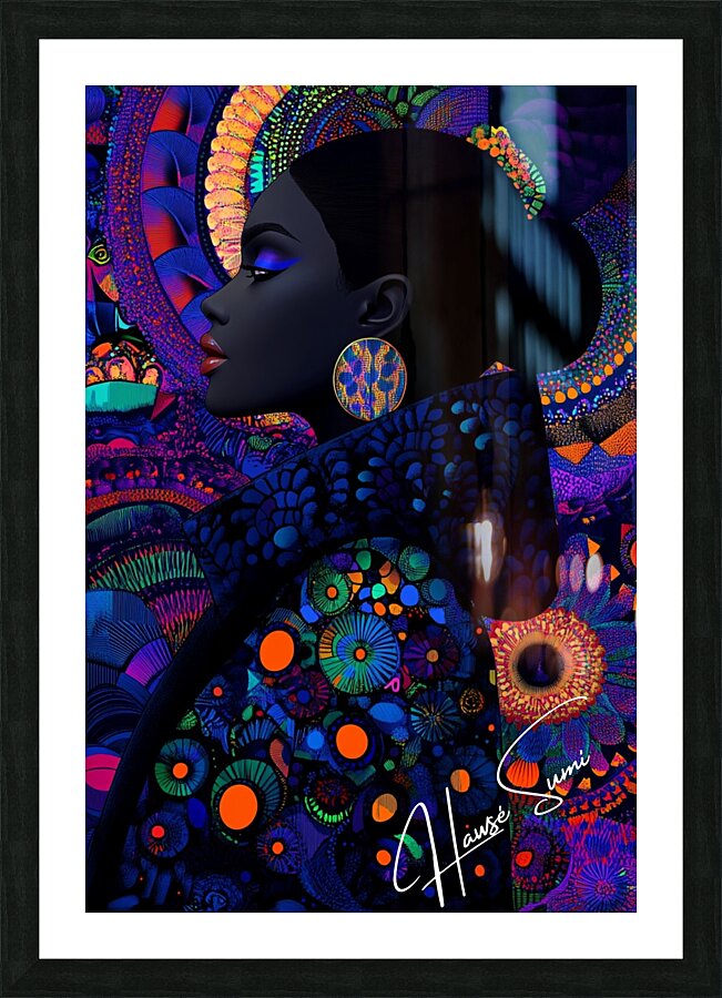 Celestial Bloom Picture Frame print