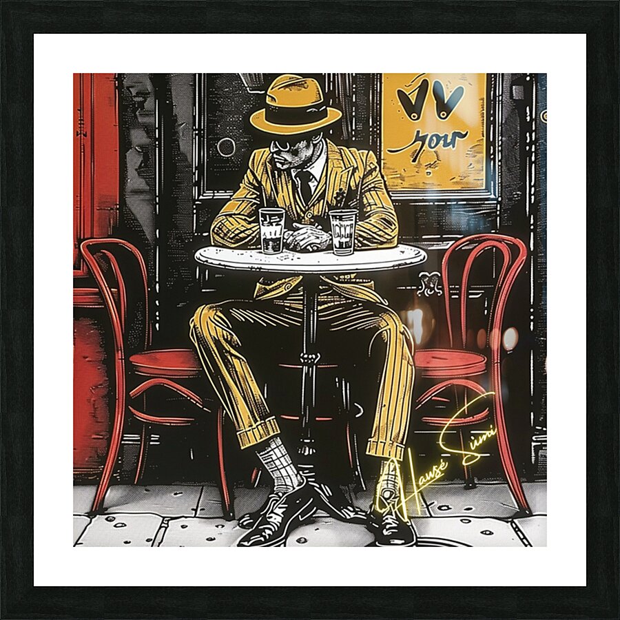 Cafe Noir & Mustard Dreams Picture Frame print
