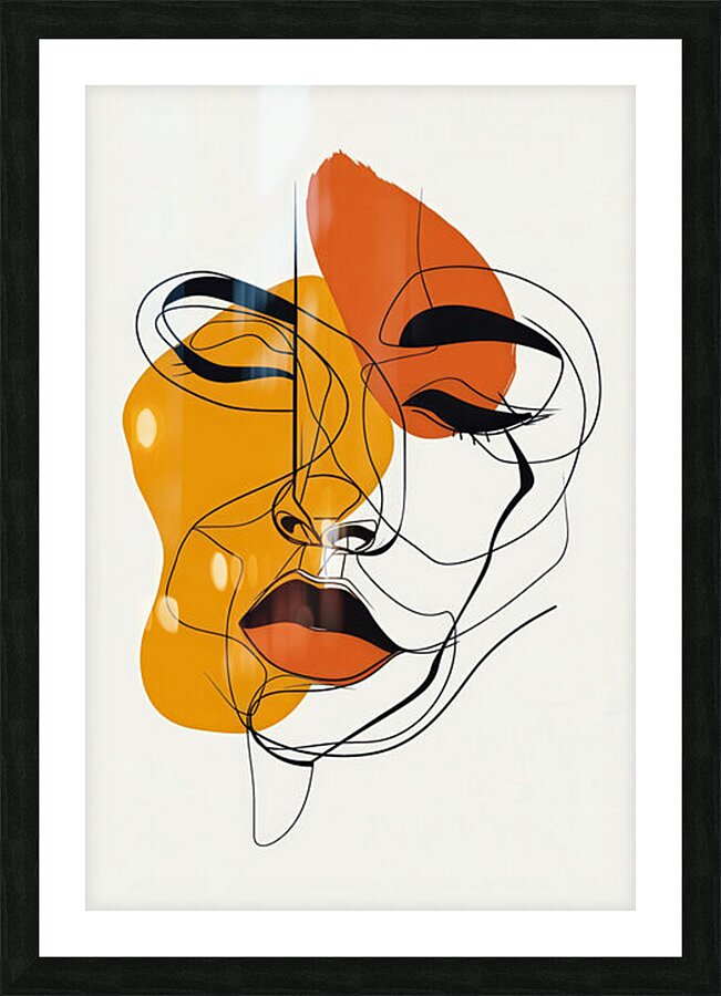 Contour of Thought Picture Frame print
