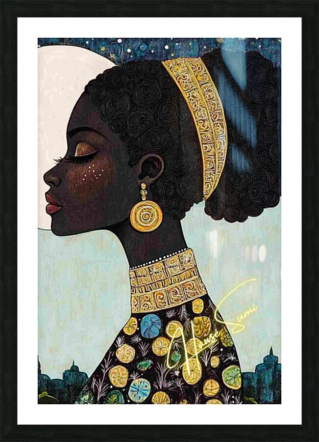 Moonlit Royalty Picture Frame print