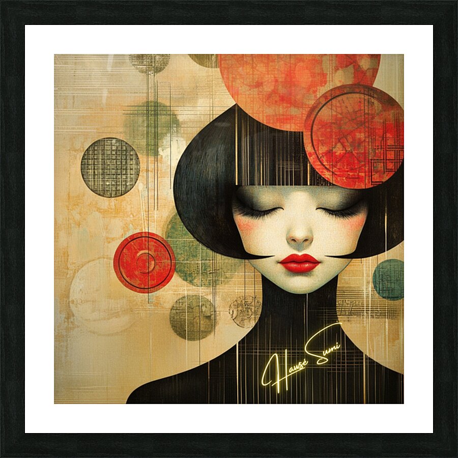 Hawse Geisha Frequency Picture Frame print